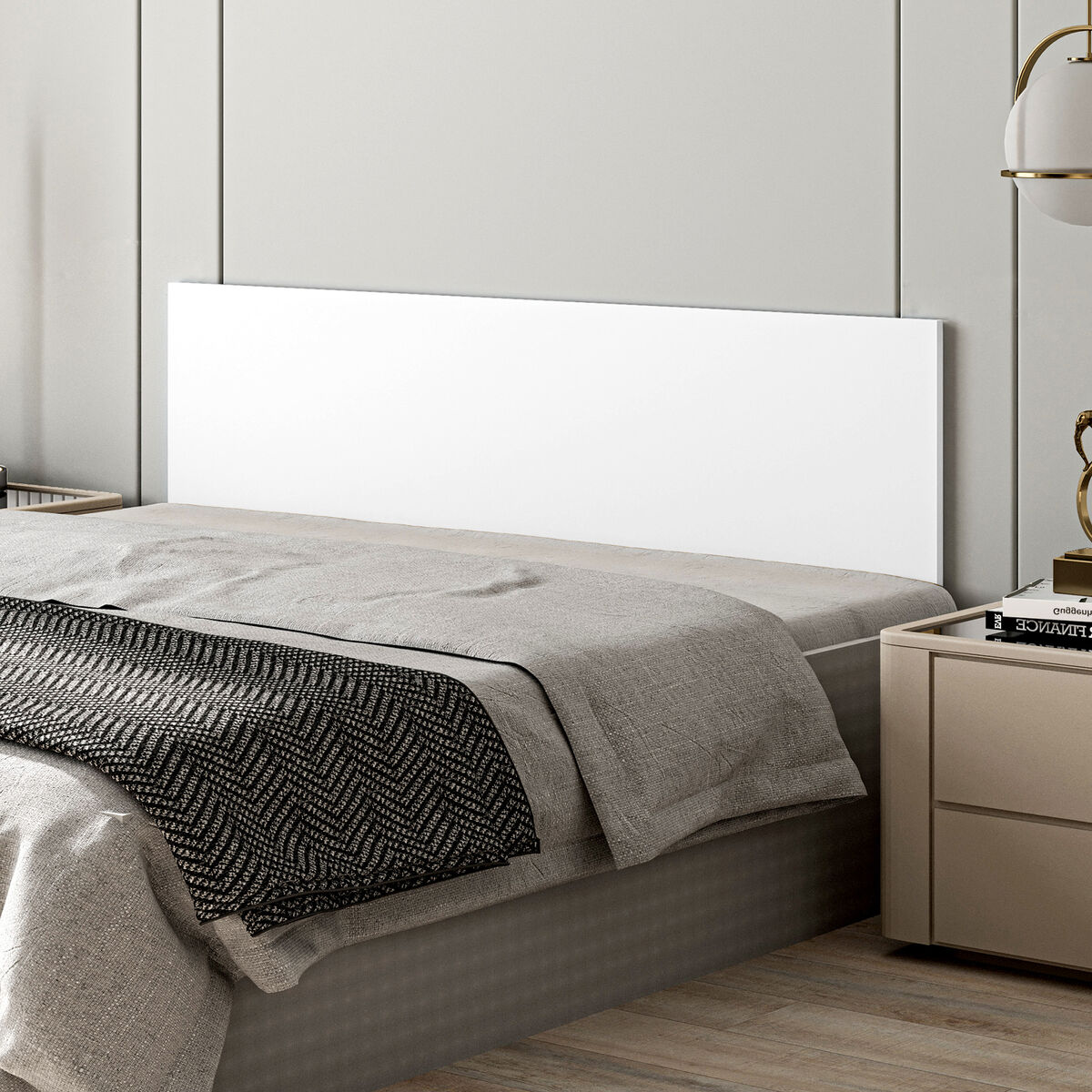Sänggavel Alexandra House Living Vit 158 x 40 x 18 cm - 2