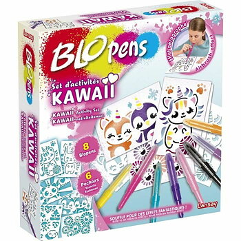 Aktivitetslåda för förgläggning Lansay BLOPENS KAWAII Multicolour