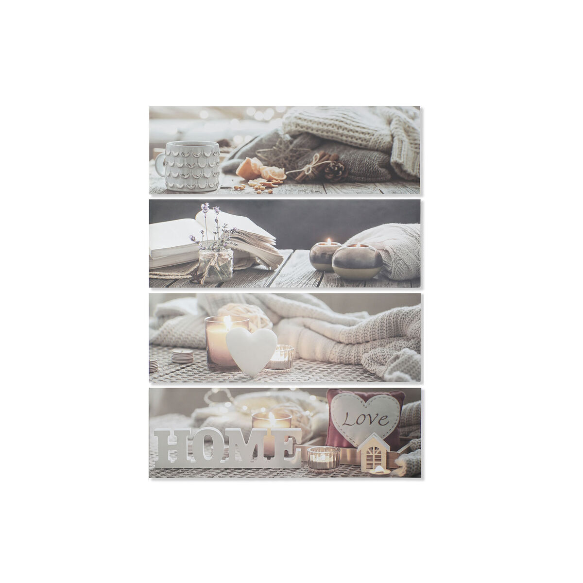 Kanvas DKD Home Decor Furu Kanvas 135 x 2,5 x 45 cm - 4