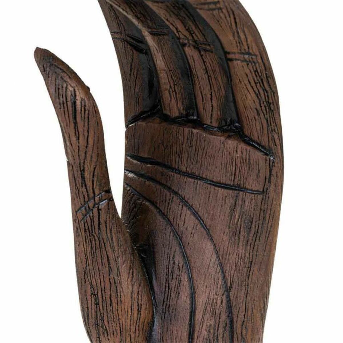 Prydnadsfigur Alexandra House Living Brun Svart Hand 12 x 43 x 17 cm - 6