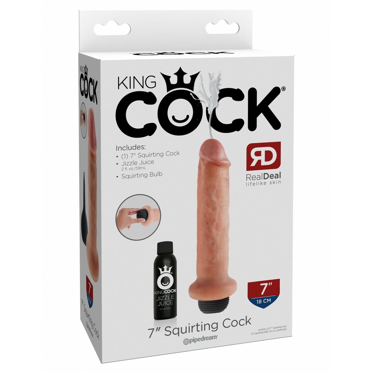 Realistisk dildo Pipedream King Cock PVC Silikon - 2