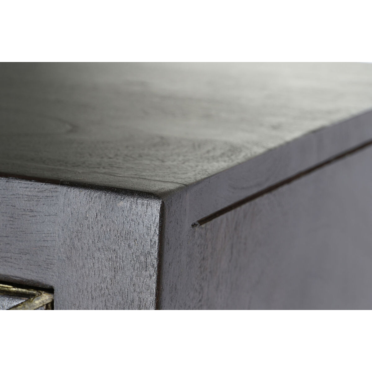 Skåp DKD Home Decor 100 x 40 x 175 cm Svart Metall Akaciaträ - 3