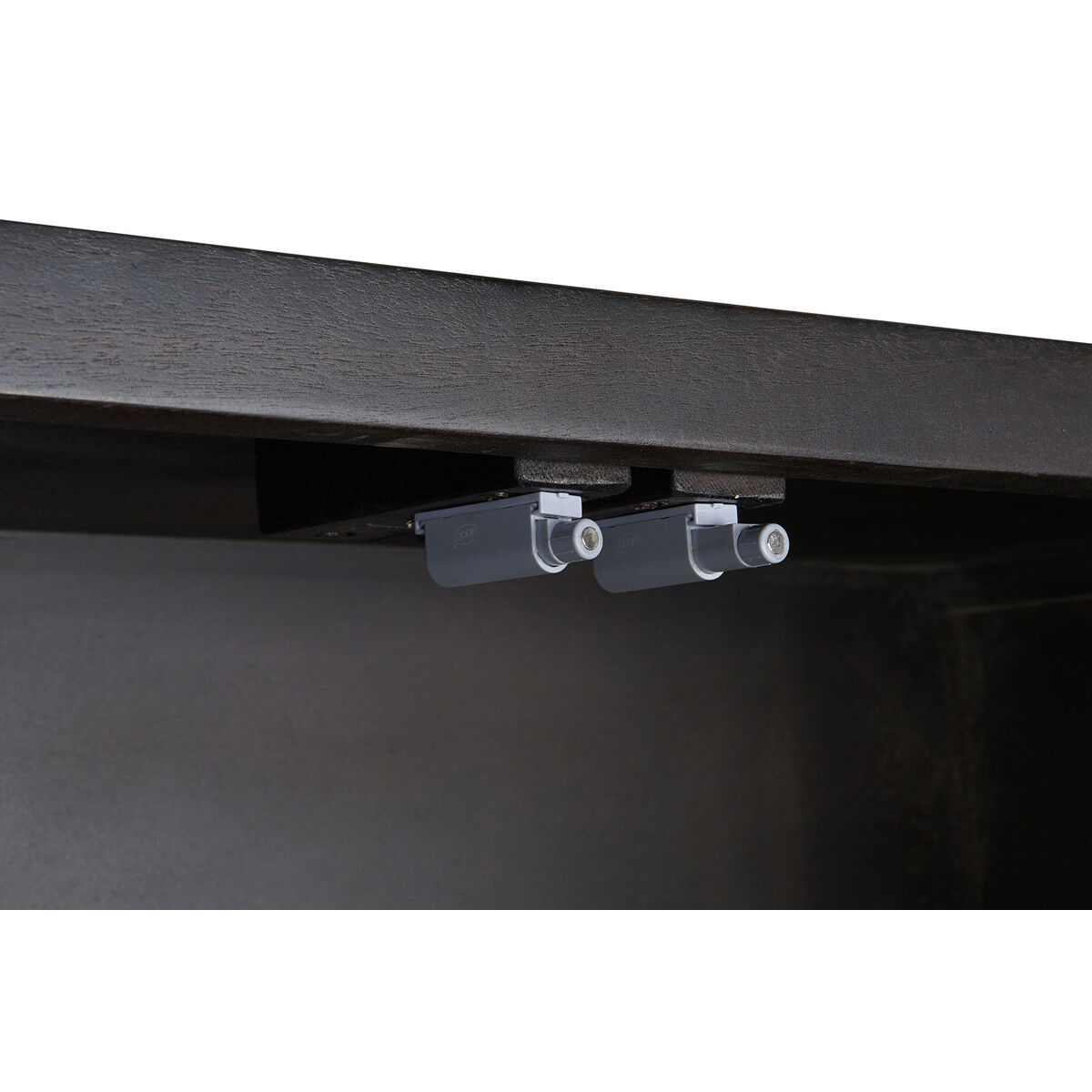 Skåp DKD Home Decor 100 x 40 x 175 cm Svart Metall Akaciaträ - 13