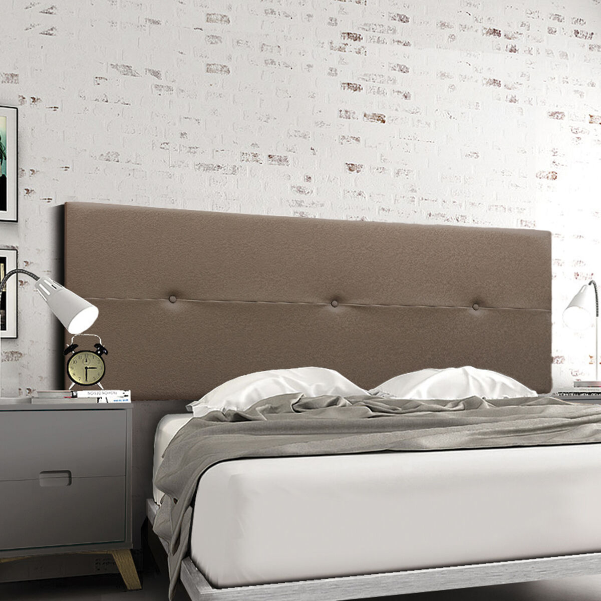 Sänggavel Alexandra House Living Choklad 55 x 160 x 4 cm - 2