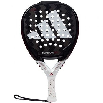 Padelracket Adidas Metalbone HRD+ 2024/ Negra y Blanca (Ale Galan) 38 mm
