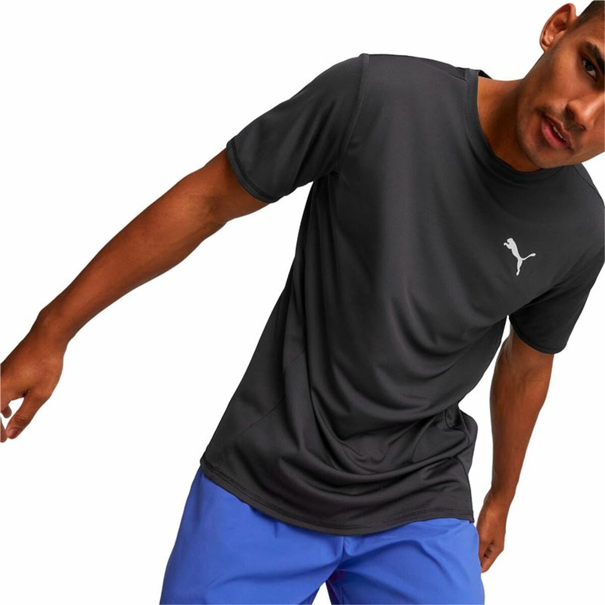 T-shirt med kortärm Herr Puma Run Favorite Ss Svart - 3