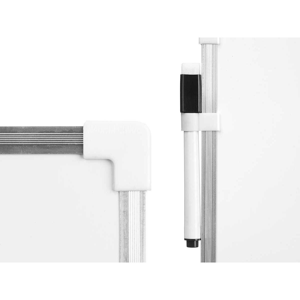Magnettavla med märkpenna Vit Aluminium 30 x 40 cm (12 antal) - 2