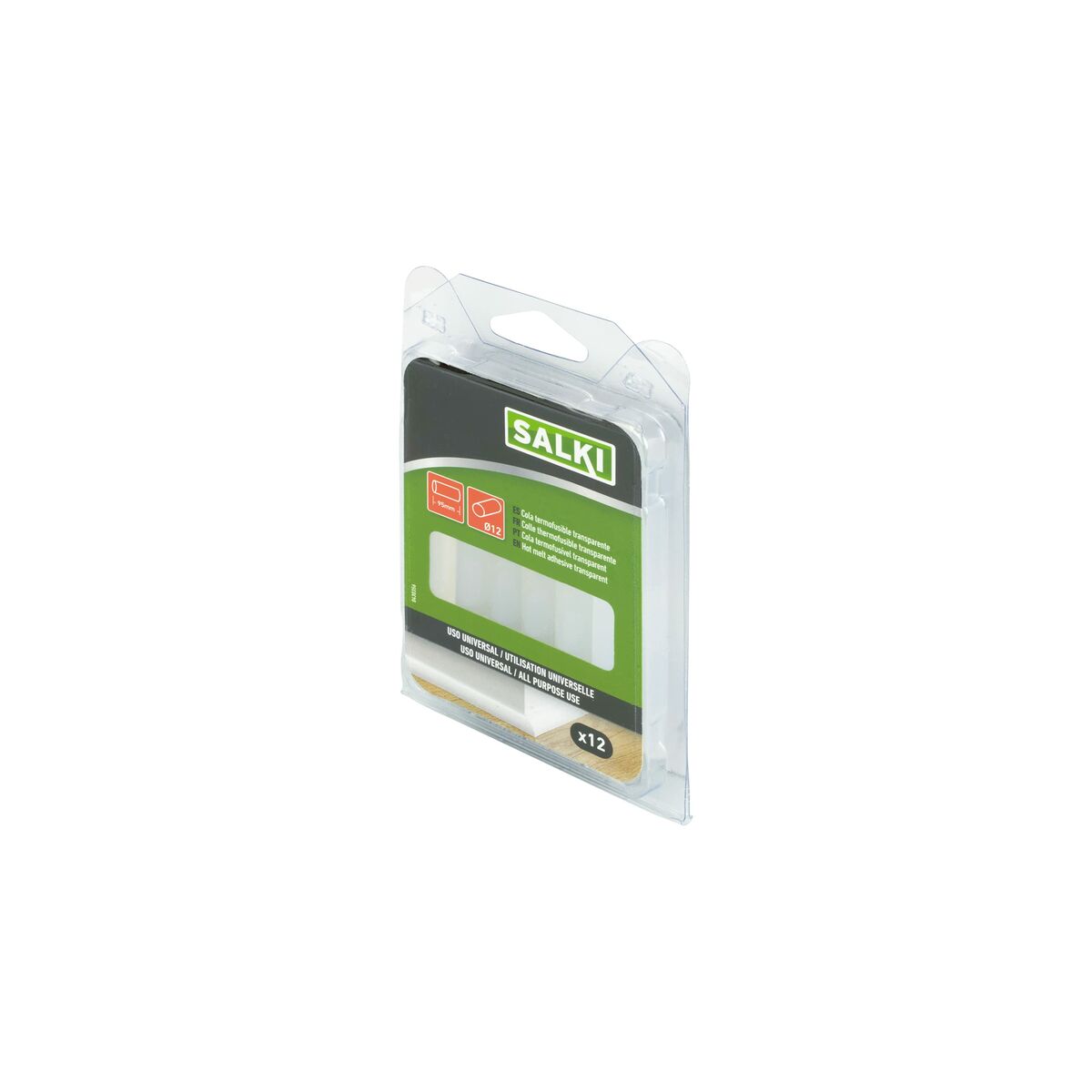 Smältlimstift Salki 430356 Universal Ø 12 x 95 mm Transparent 125 g (12 antal) - 3