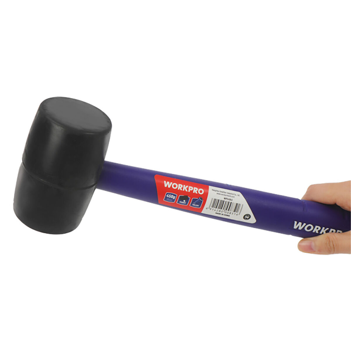 Gummiklubba Workpro Vit - 4