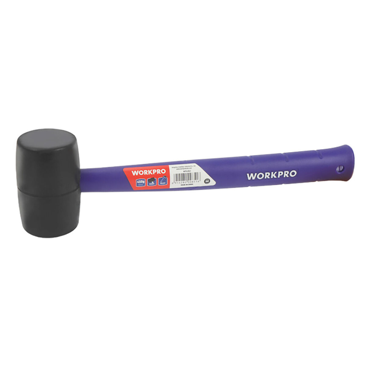 Gummiklubba Workpro Vit