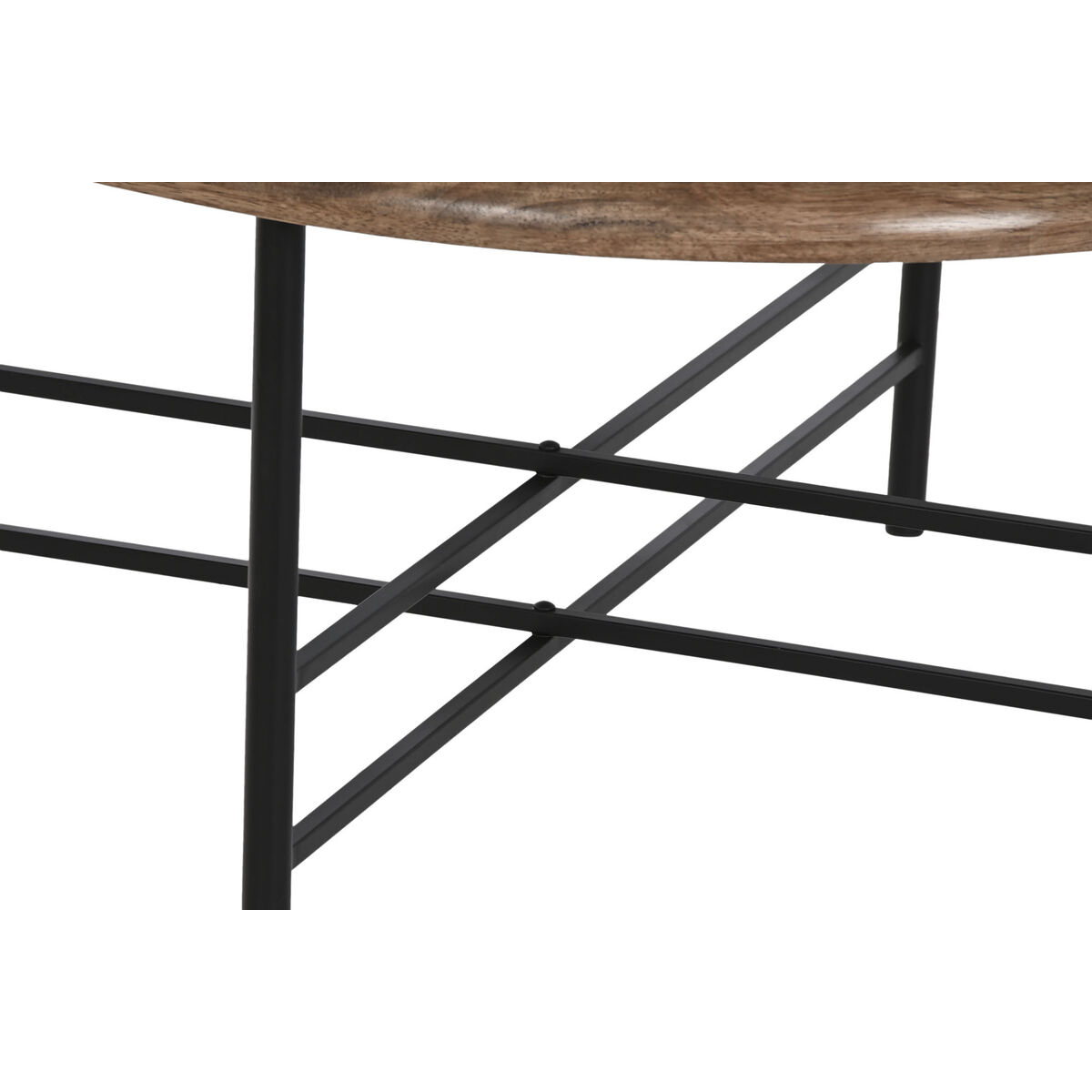 Soffbord Home ESPRIT Brun Svart Naturell Glas Granträ 76 x 81 x 38 cm - 4