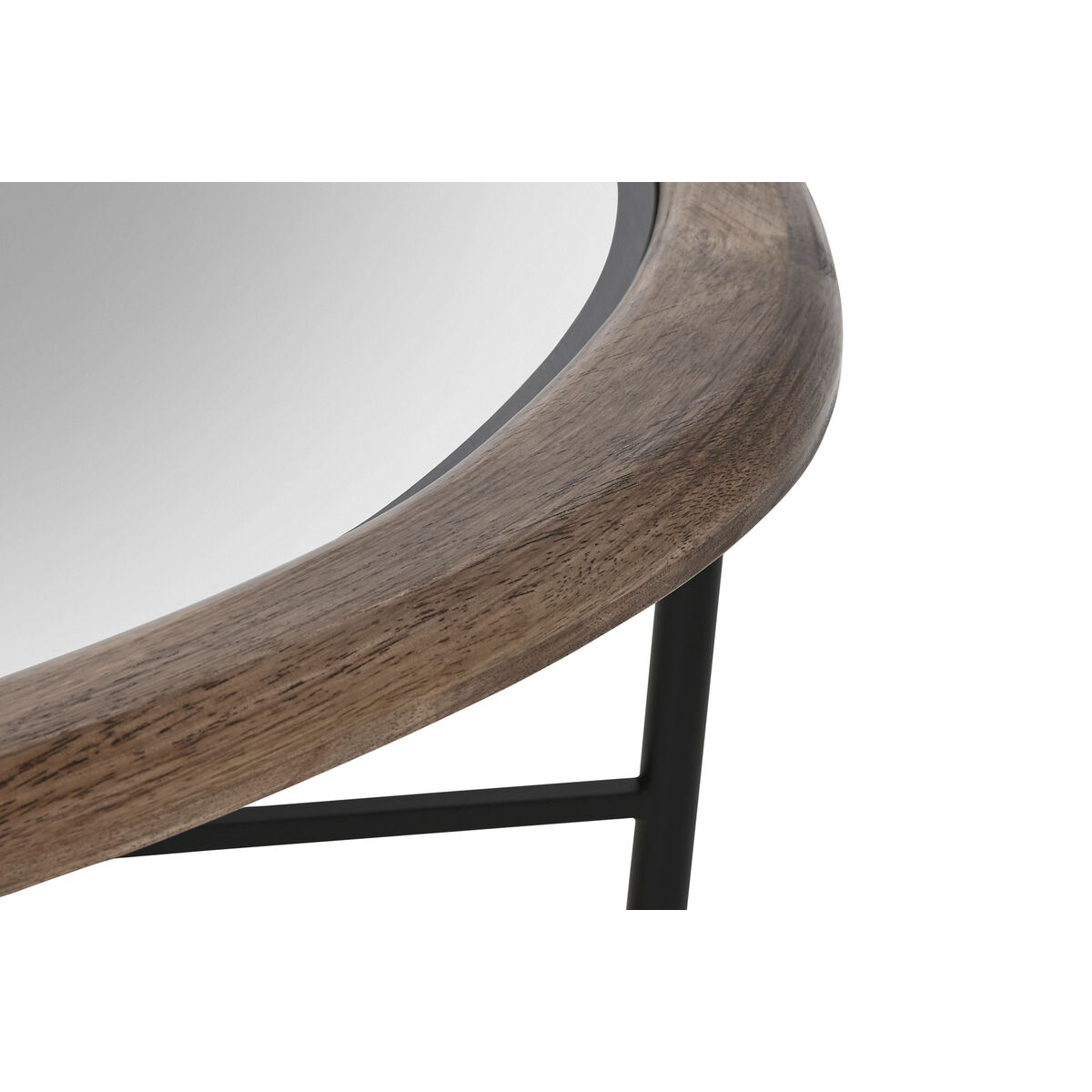 Soffbord Home ESPRIT Brun Svart Naturell Glas Granträ 76 x 81 x 38 cm - 3