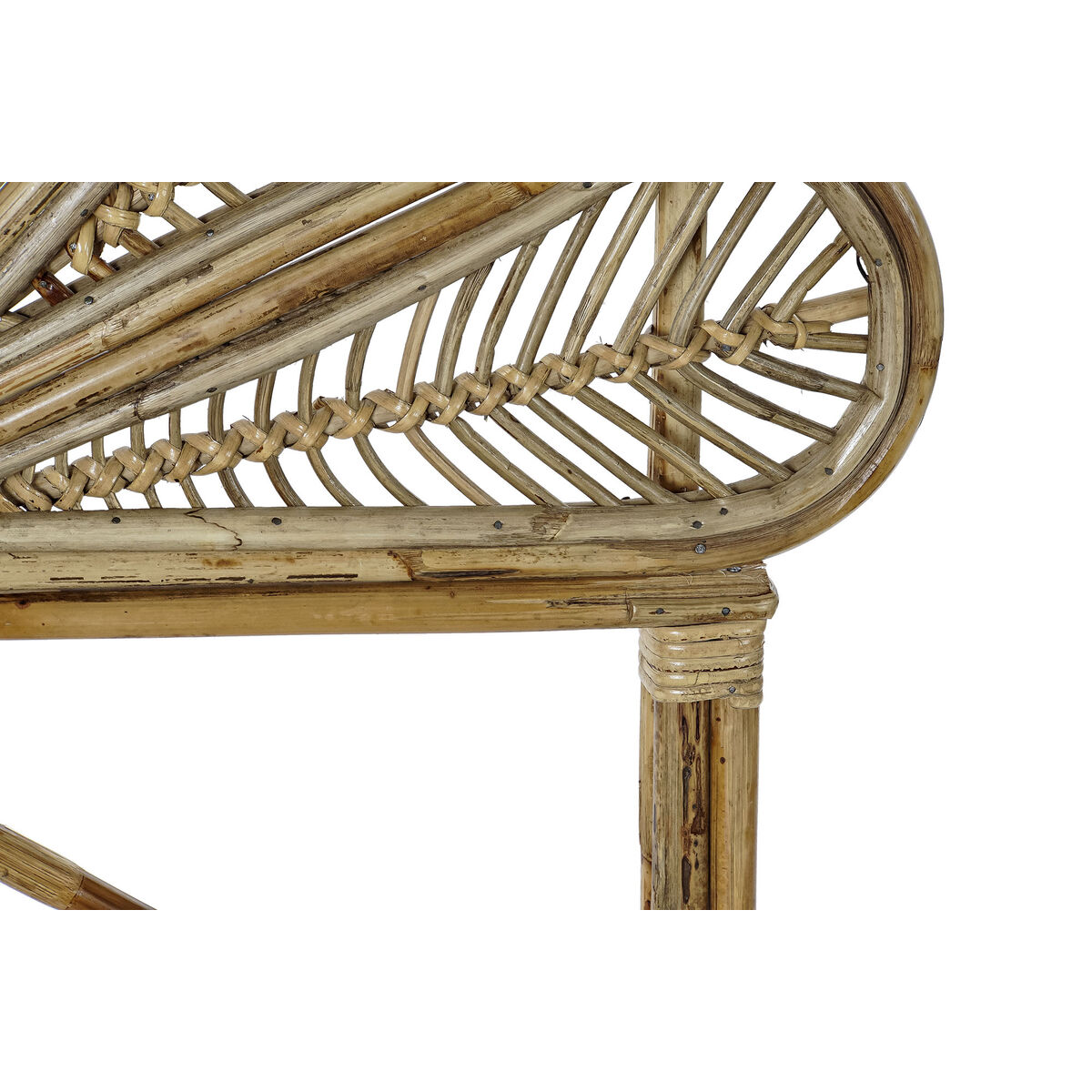 Sänggavel DKD Home Decor Naturell Rattan 90 x 4 x 128 cm 93 x 3 x 128 cm - 3