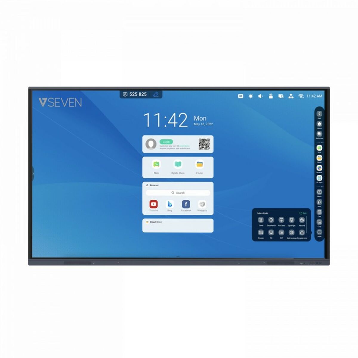 Videovägg Monitor V7 IFP6501-V7H 4K Ultra HD 65" 50-60 Hz - 4