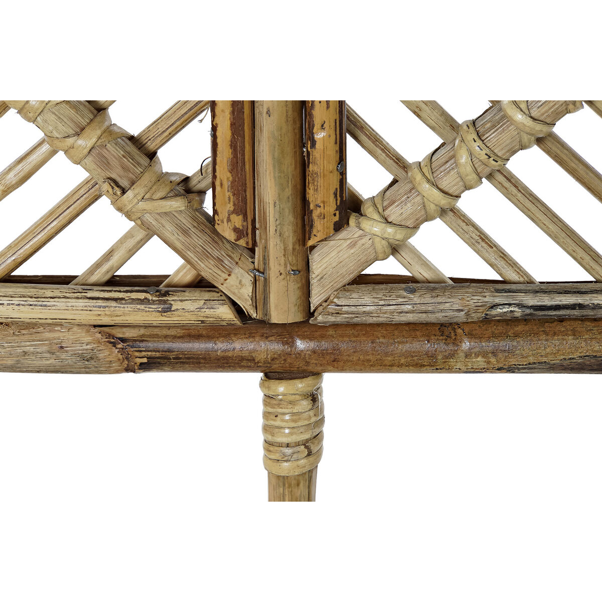 Sänggavel DKD Home Decor Naturell Rattan 175 x 3 x 130 cm 175 x 3 x 126 cm - 3