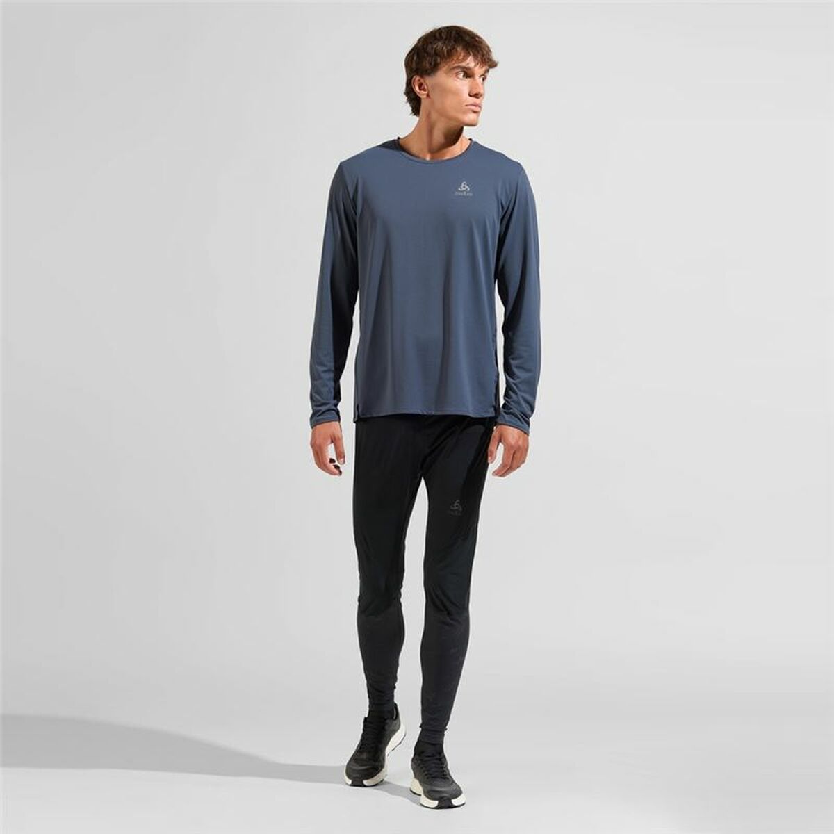 T-shirt med lång ärm Herr Odlo Zeroweight Chill-T Blå - 3