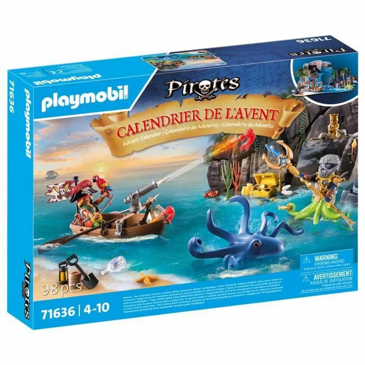 Adventskalender Playmobil 71636 Pirate Advent Calendar Plast