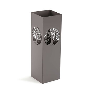 Paraplyställ Versa Livets träd Grå Metall Järn 15 x 49 x 15 cm