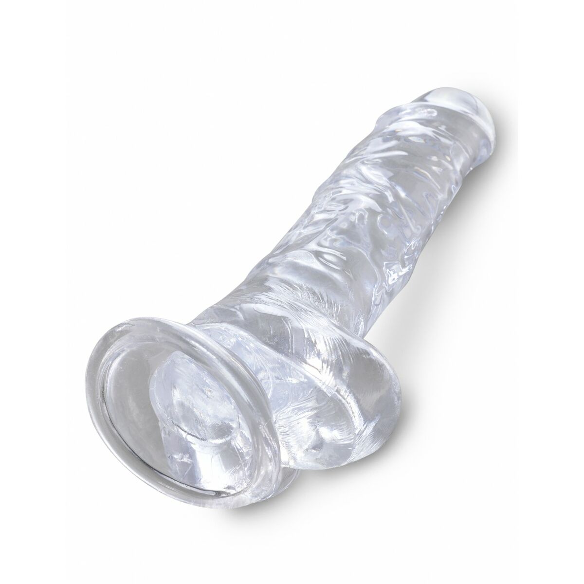 Realistisk dildo Pipedream King Cock Clear - 5