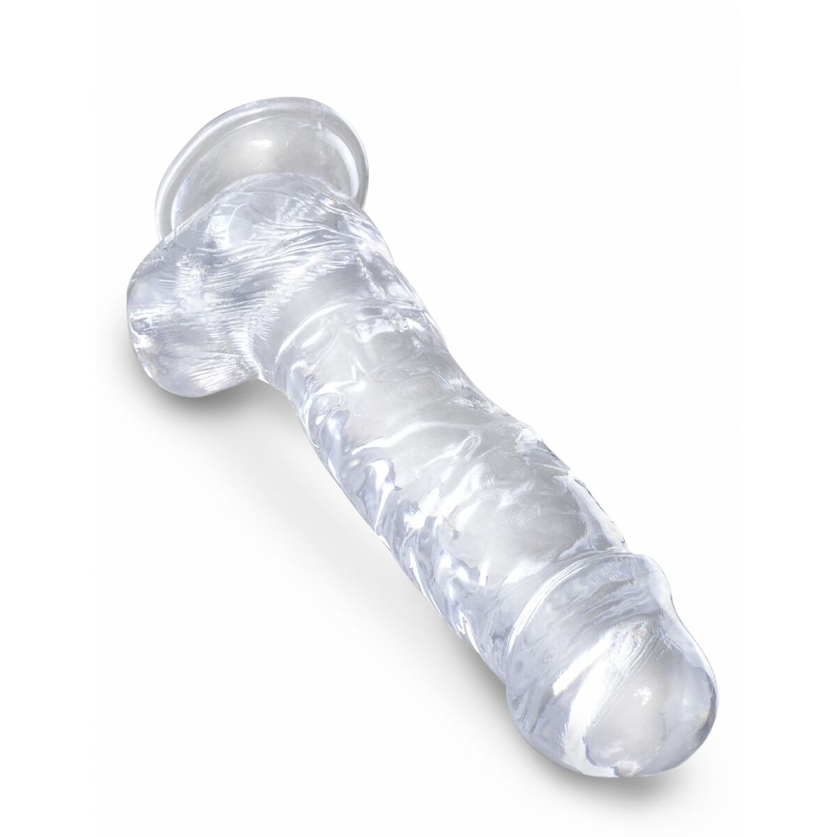 Realistisk dildo Pipedream King Cock Clear - 4