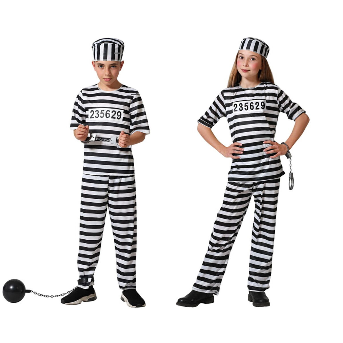 Maskeraddräkt för barn Fånge Multicolour - 23