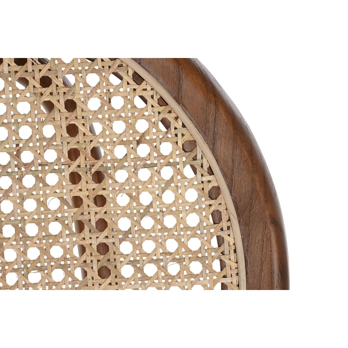 Stol DKD Home Decor Mörkbrun Rattan Almträ 43 x 43 x 89 cm Galler - 5