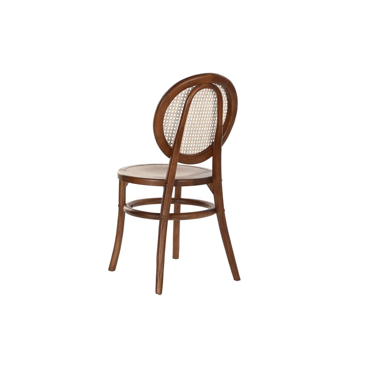 Stol DKD Home Decor Mörkbrun Rattan Almträ 43 x 43 x 89 cm Galler - 3