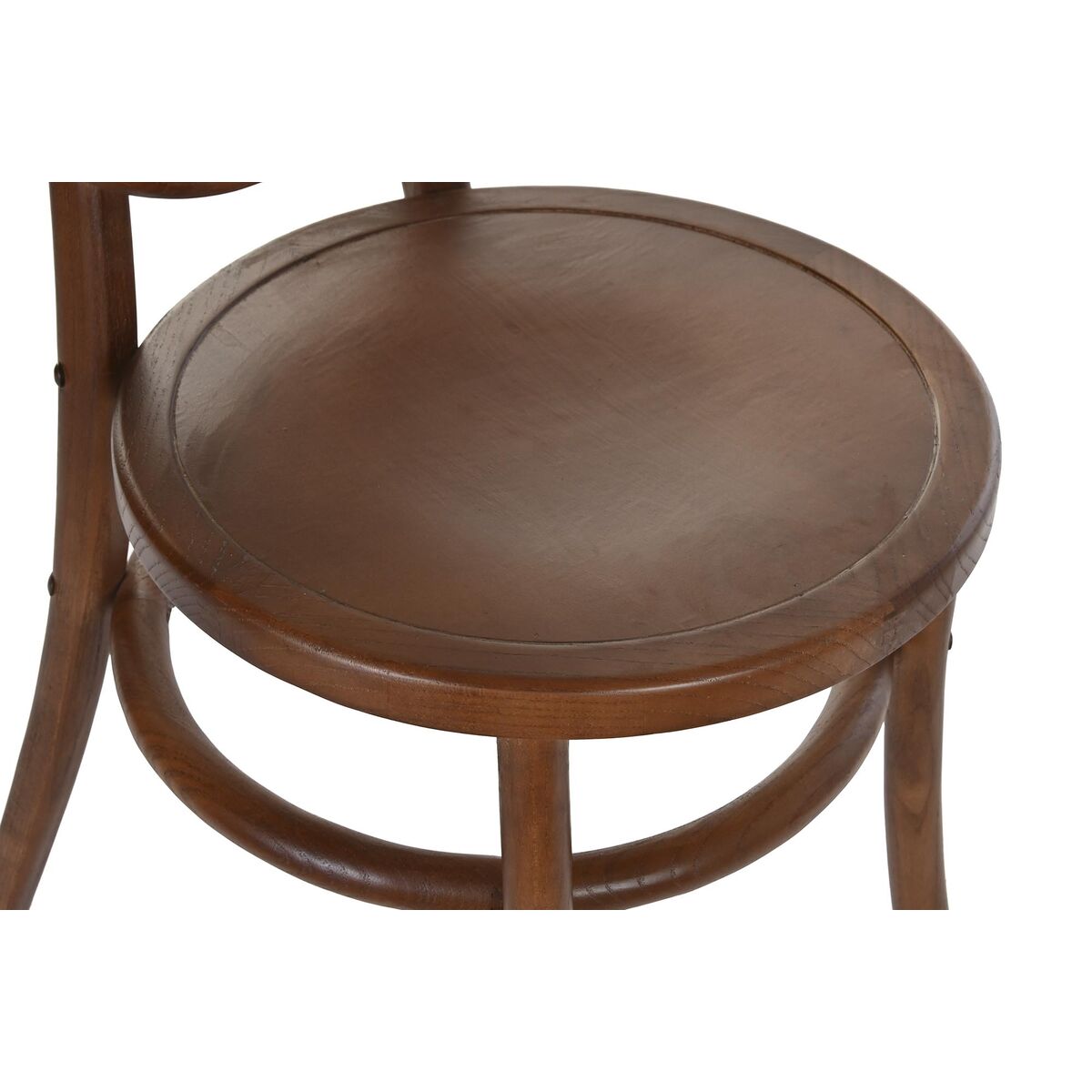 Stol DKD Home Decor Mörkbrun Rattan Almträ 43 x 43 x 89 cm Galler - 4