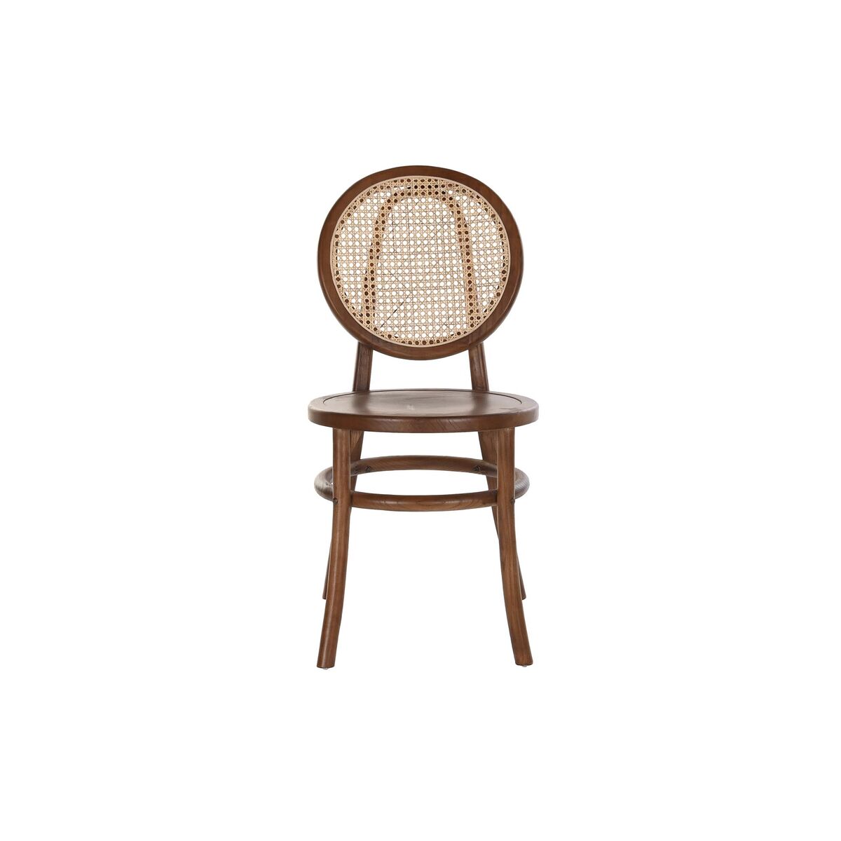 Stol DKD Home Decor Mörkbrun Rattan Almträ 43 x 43 x 89 cm Galler - 2