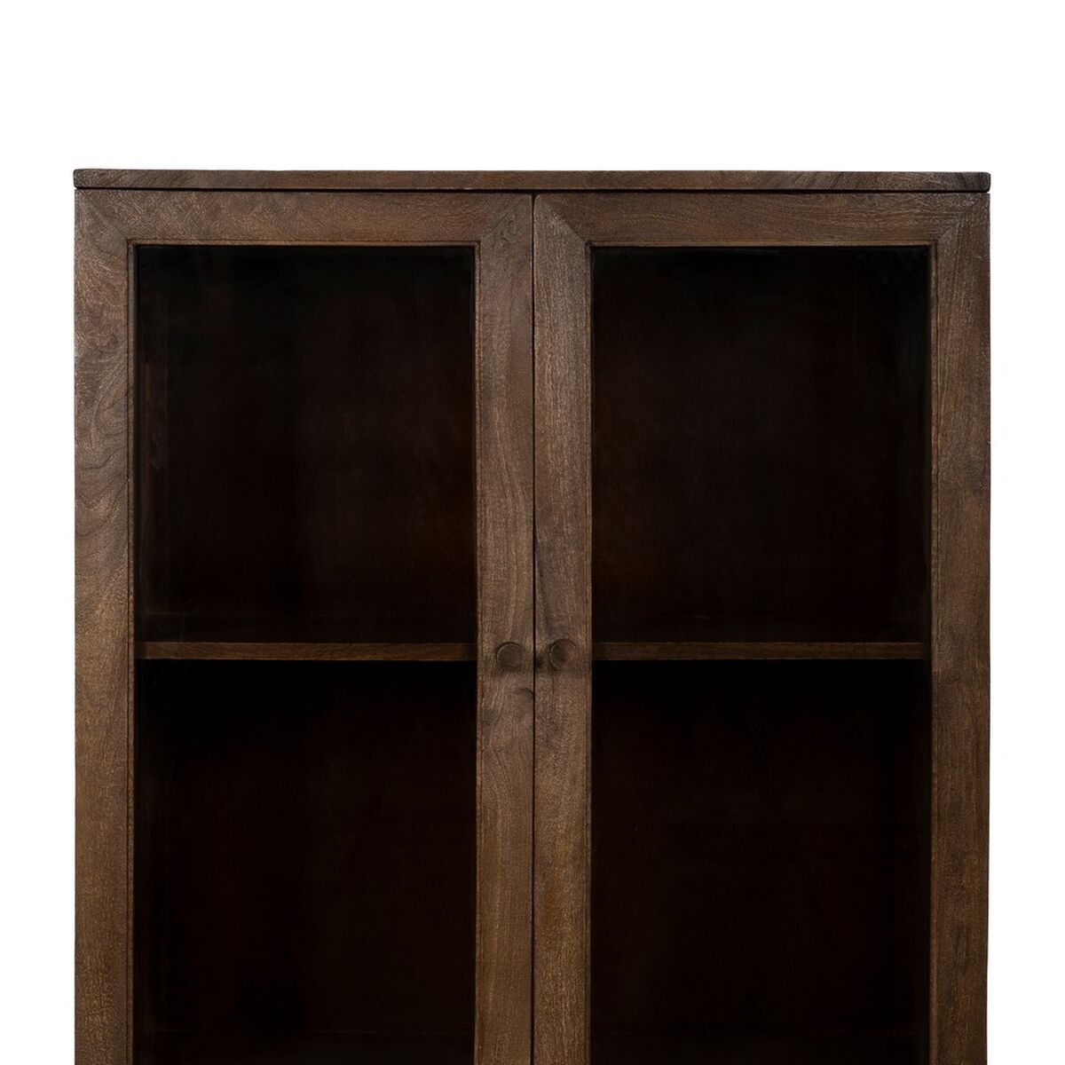Visningsställ Brun Glas Mangoträ 80 x 40 x 140 cm - 5