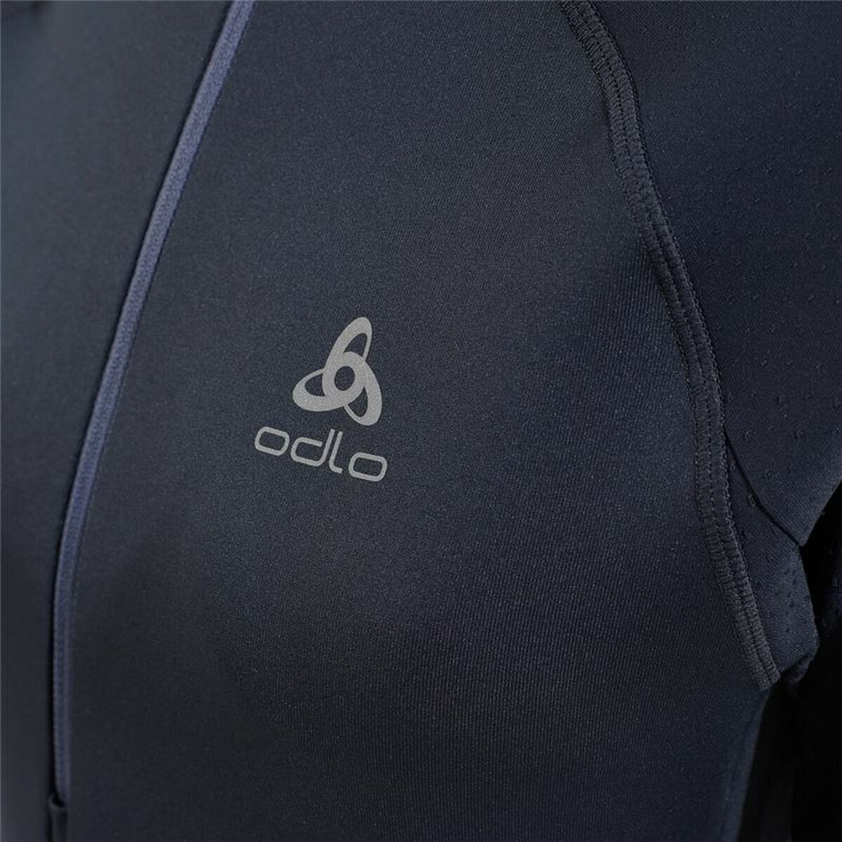 T-shirt med lång ärm Unisex Odlo 1/2 Zip Zeroweight Svart - 3