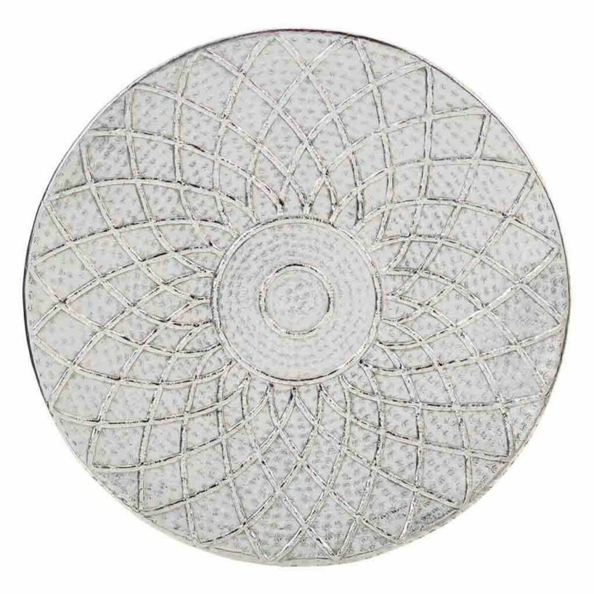 Prydnadsfat Alexandra House Living Silver ickel 61 x 2 x 61 cm - 4