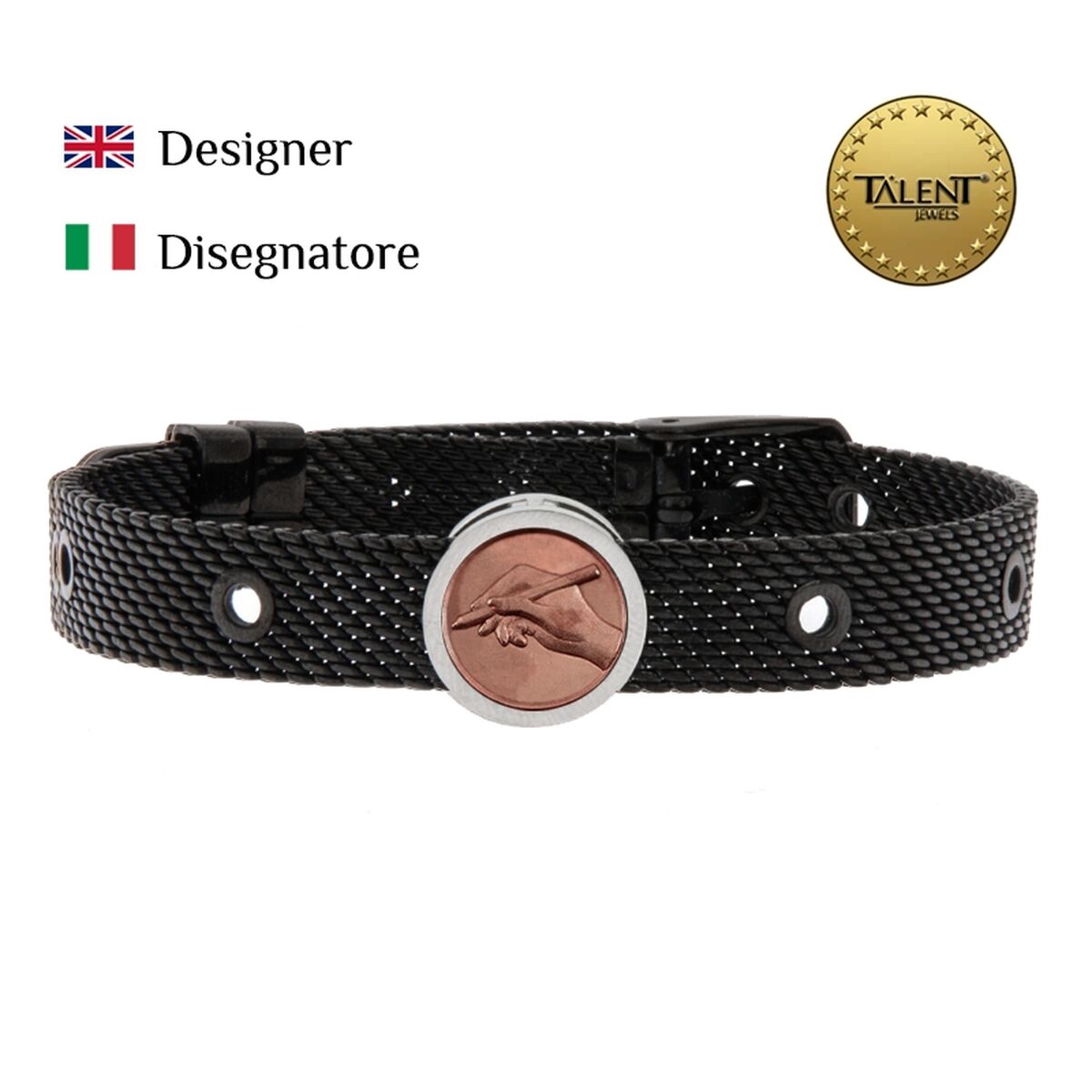 Unisexarmband Designer Talent Jewels TJA-3-06-02-2-235 Svart - 2