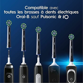 Tandborsthuvud Oral-B Pro Cross action Svart 4 antal