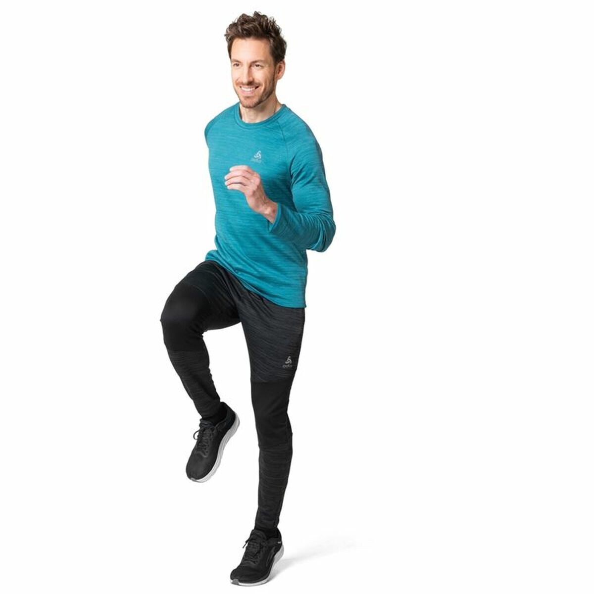 T-shirt med lång ärm Unisex Odlo Essential Thermal Blå - 3