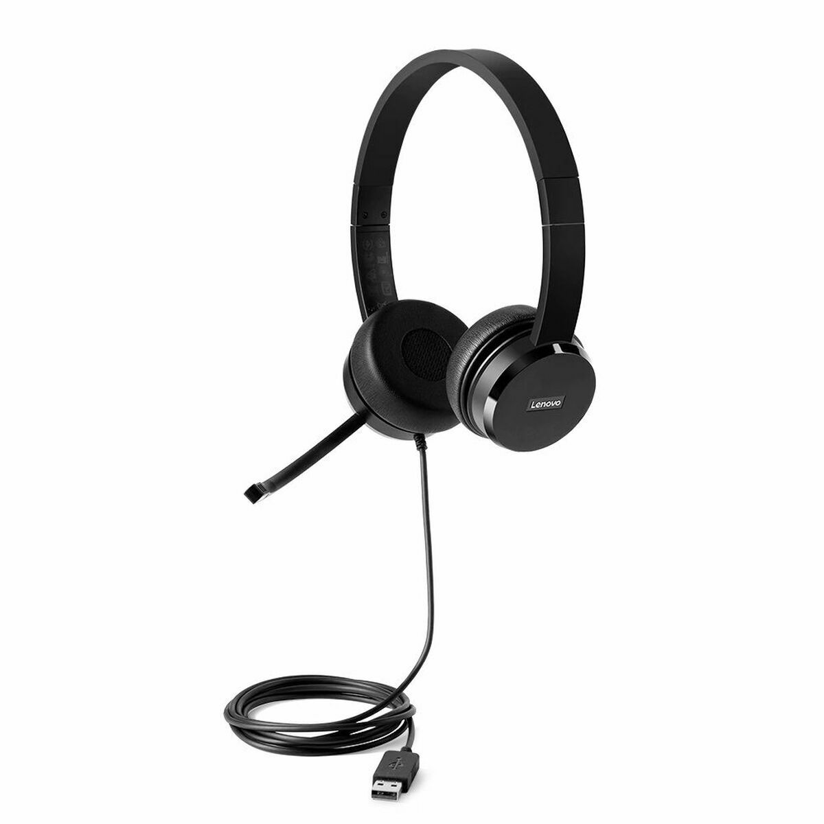 Hörlurar med Mikrofon Lenovo 4XD0X88524 Svart - 2