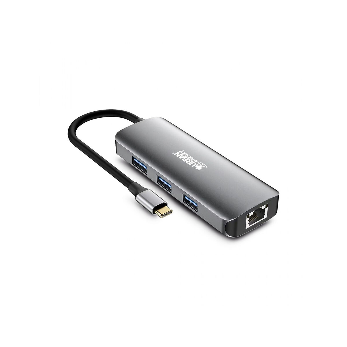 USB-HUB-C Urban Factory MHC55UF Grå - 4