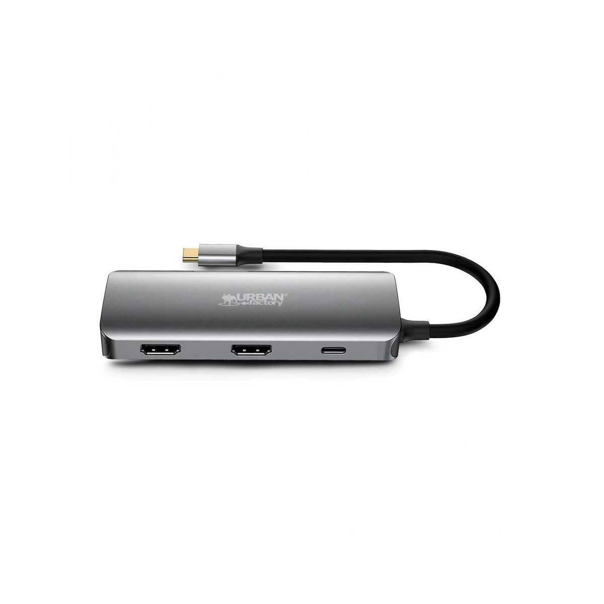 USB-HUB-C Urban Factory MHC55UF Grå - 6