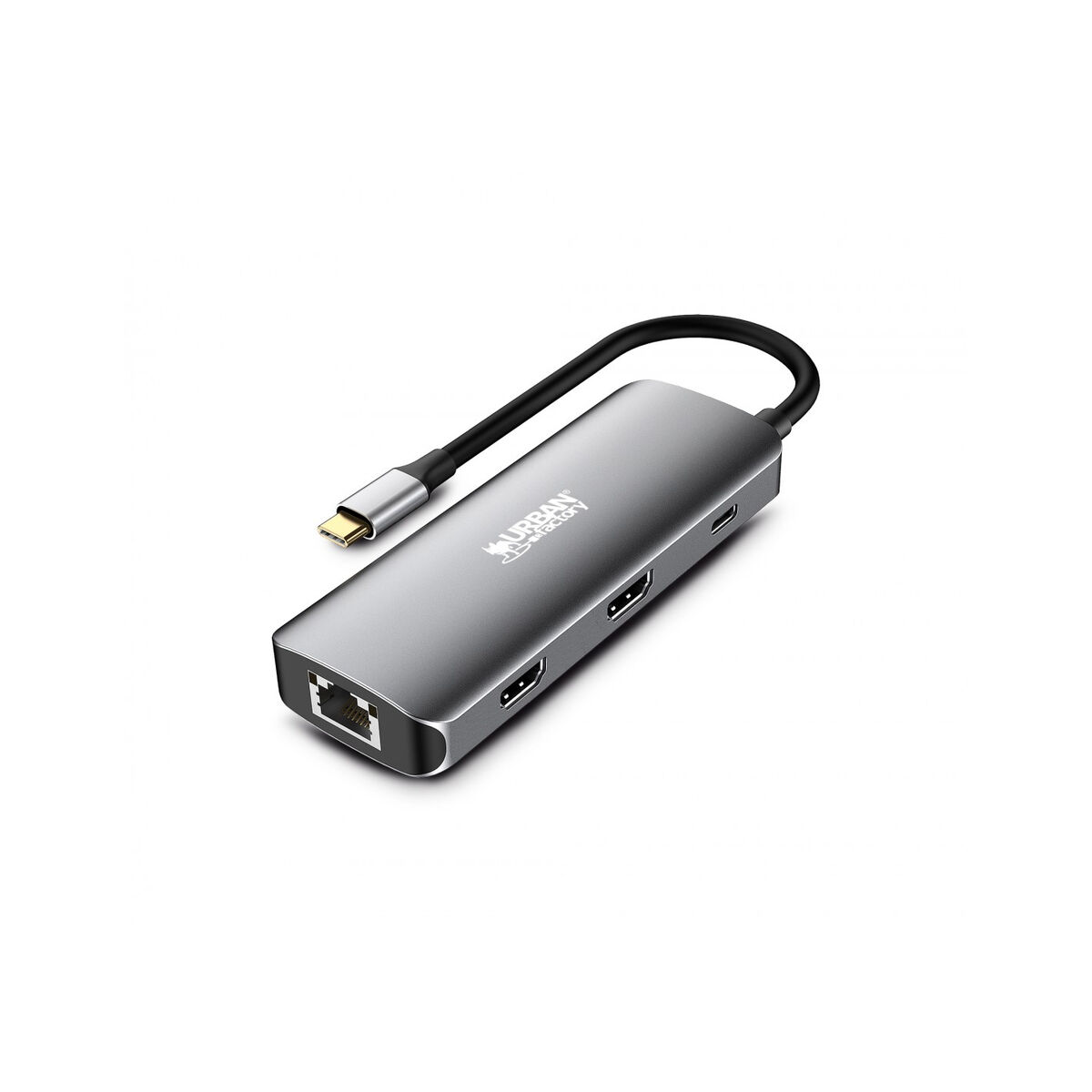 USB-HUB-C Urban Factory MHC55UF Grå - 2