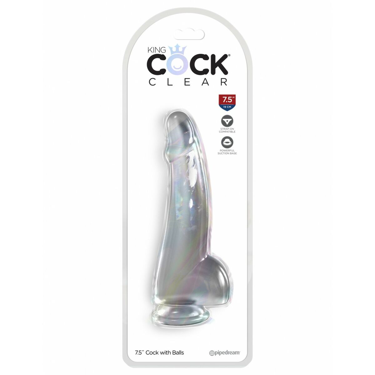 Dildo Pipedream King Cock Clear TPE - 2