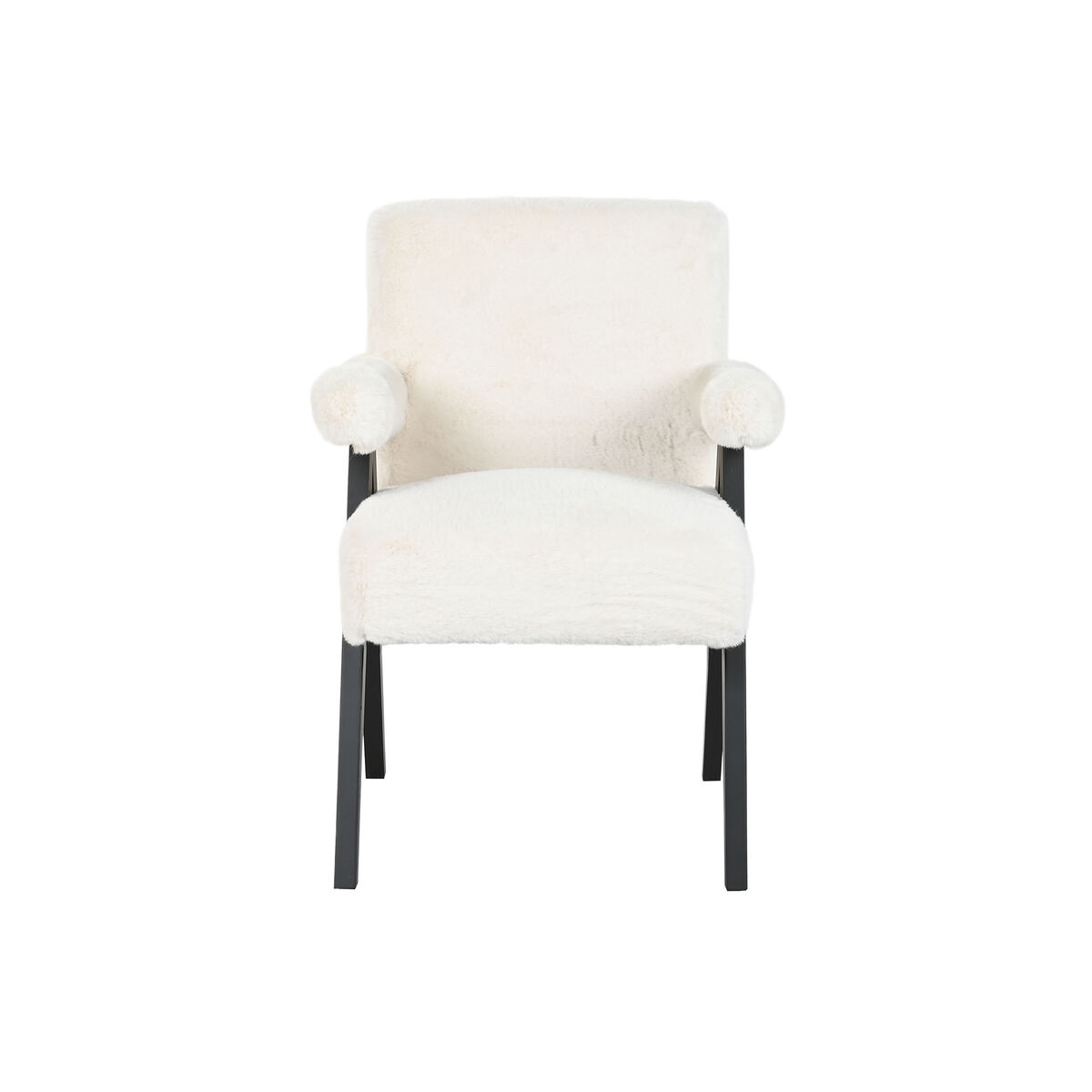 Fåtölj Home ESPRIT Vit Trä 54 x 64 x 86 cm - 2