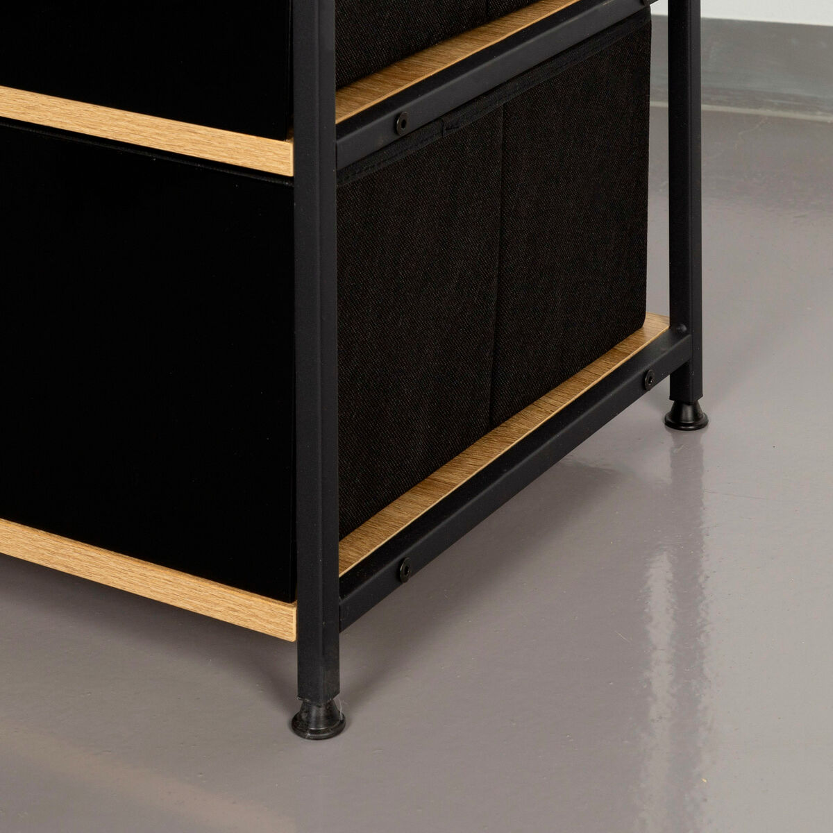Skåp Max Home Tyg Stål Melamin spånskiva 60 x 175 x 40 cm - 6