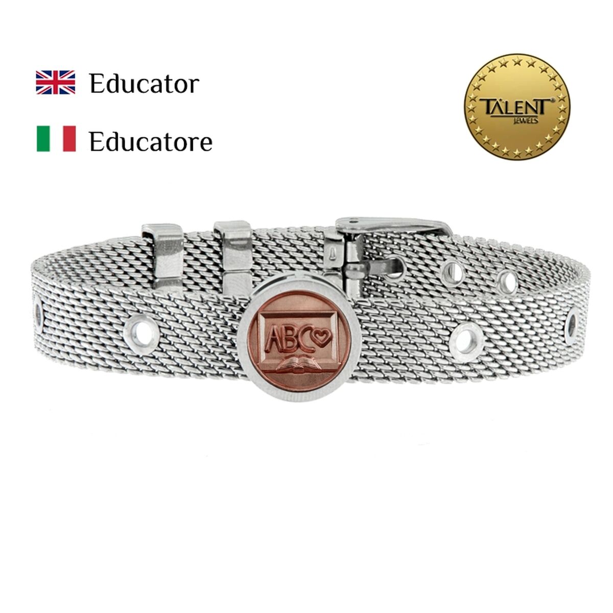 Unisexarmband Educator Talent Jewels TJA-2-06-02-1-235 Silvrig - 2