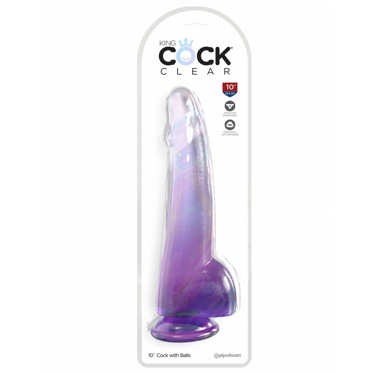 Dildo Pipedream King Cock Clear TPE - 2