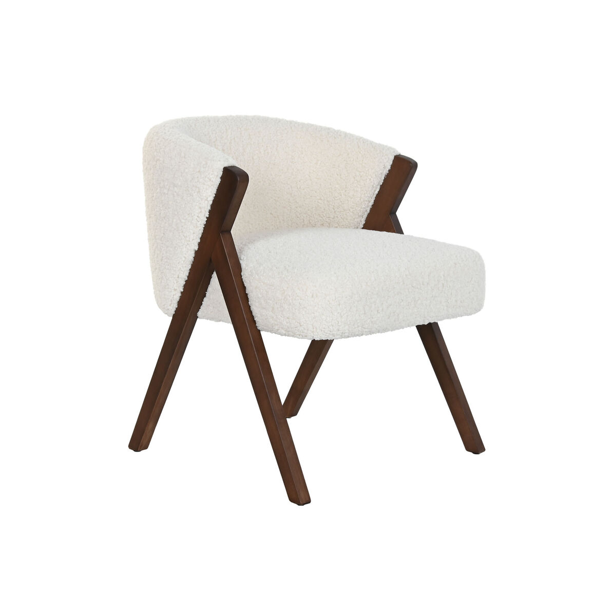 Matsalsstol Home ESPRIT Polyester Trä 58 x 58 x 70 cm