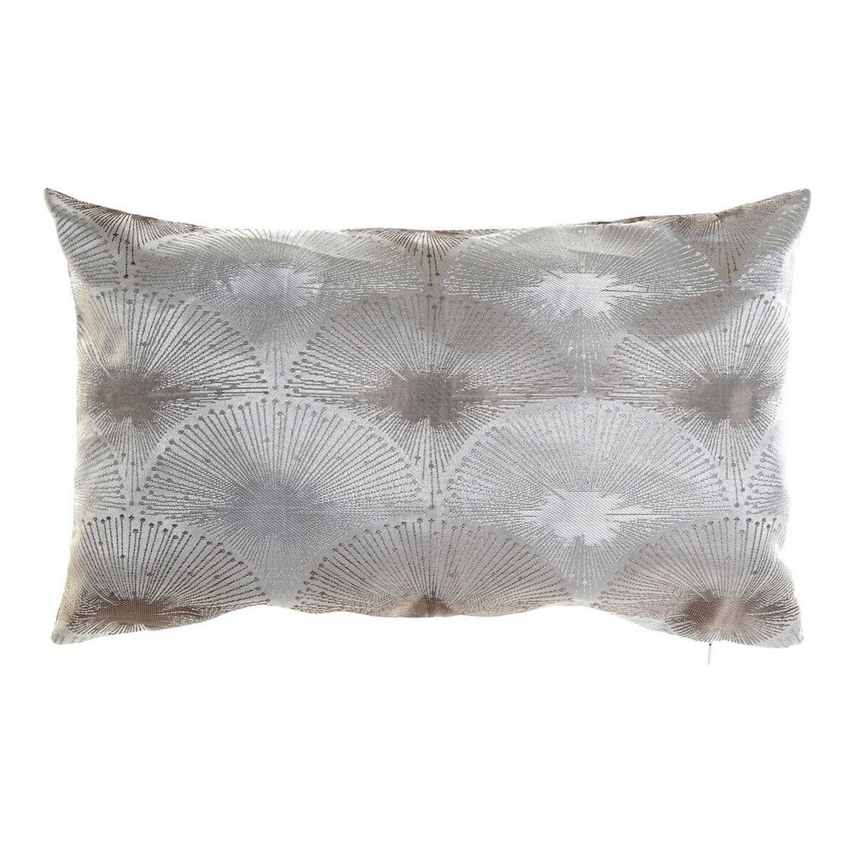 Kudde DKD Home Decor Grå Polyester Aluminium Traditionell