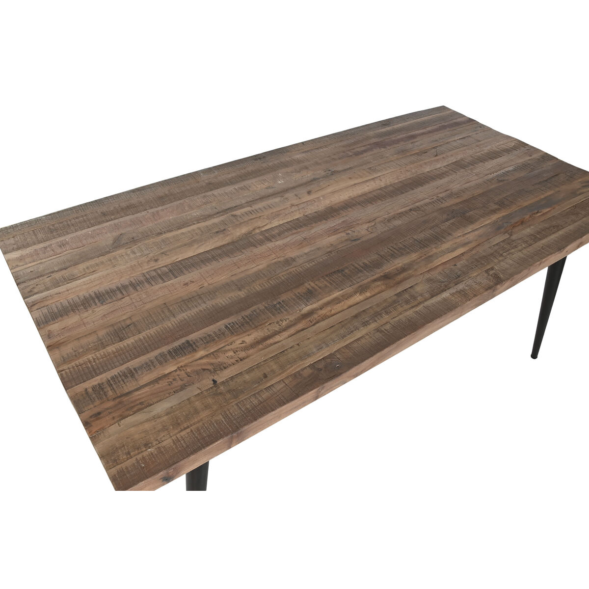 Matsalsbord Home ESPRIT Svart Naturell Järn Återvunnet Trä 180 x 90 x 76 cm - 2