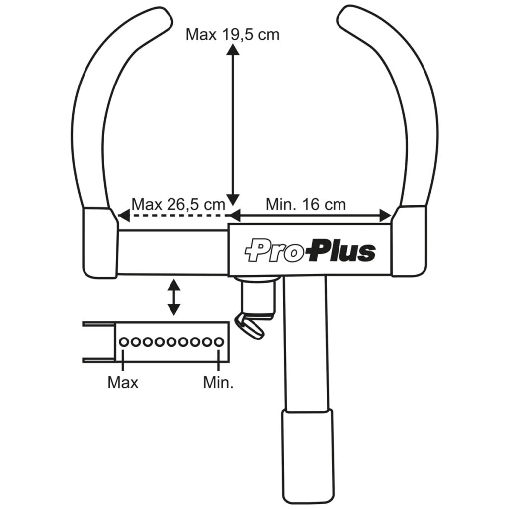 Proplus Universal hjulklämma 341341 - 6