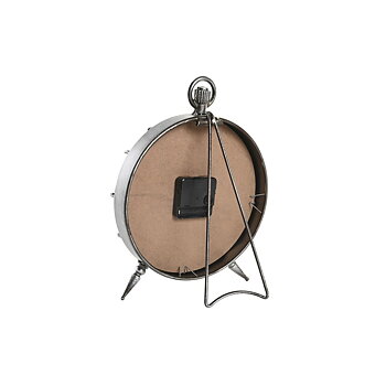 bordsklocka DKD Home Decor Vit Svart Gyllene Silvrig Världskarta (2 antal)