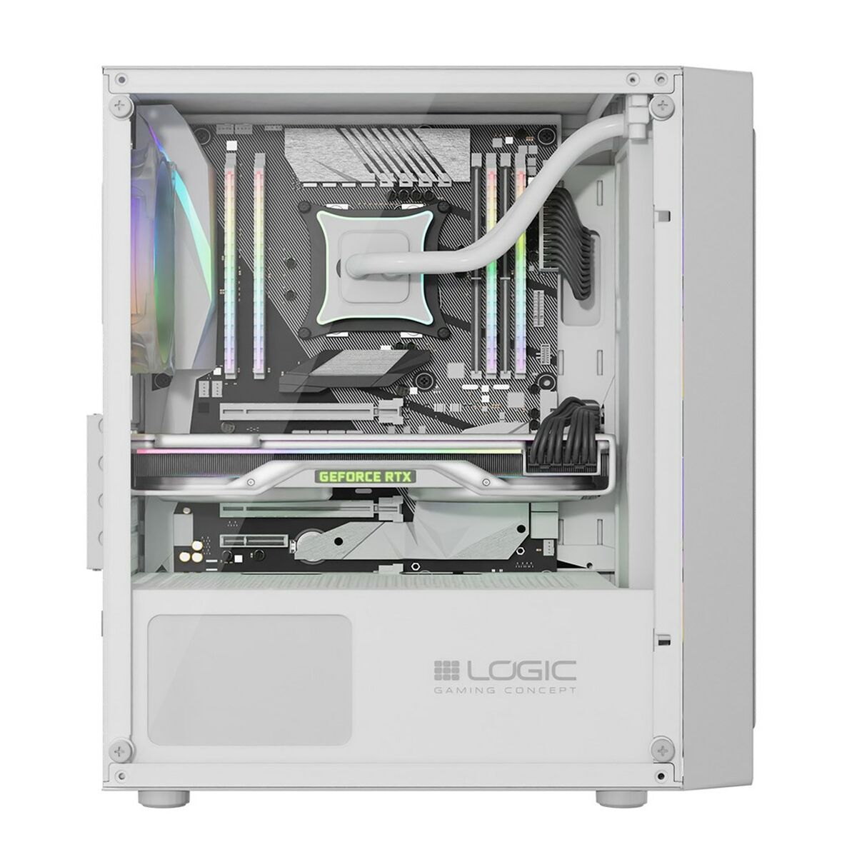 ATX Semitorn Logic ATOS ARGB Vit - 4